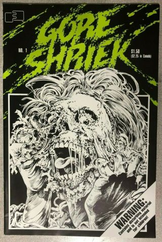 Gore Shriek 1 (1986) Fantaco Comics Horror Vg,  /fine -