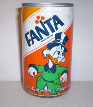Old Fanta Soft Drink Can - Disney Characters