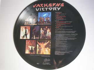 THE JACKSONS Victory picture disc UK LP 1984 ex,  Michael Jackson 2