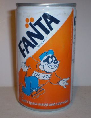 Old Fanta Soft Drink Can - Cartoon Thief