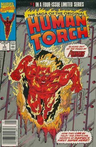 Saga Of The Human Torch 1 - 4 Near 1990 Marvel Complete Set Mn - 1274