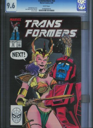 Transformers 53 Cgc 9.  6 White Pages.  Unrestored.