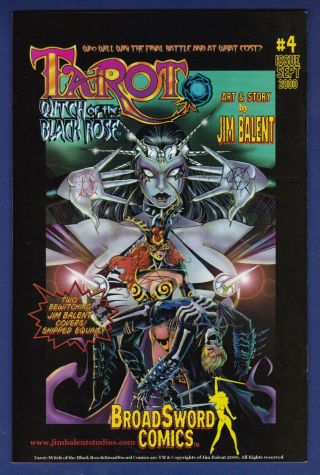 Tarot Witch of the Black Rose 3 B Variant Broadsword 2000 Jim Balent Holly G 2