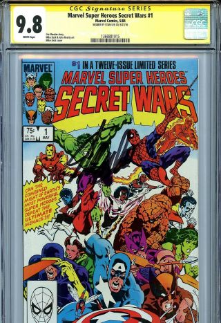 Marvel Heroes Secret Wars 1 Cgc 9.  8 Ss Stan Lee Spider - Man X - Men Wolverine