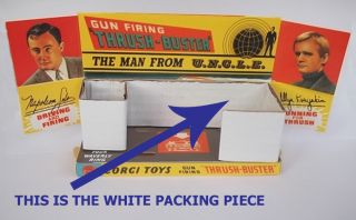 Corgi Toys 497 White Inner Packing Piece For The Man From Uncle Thrushbuster