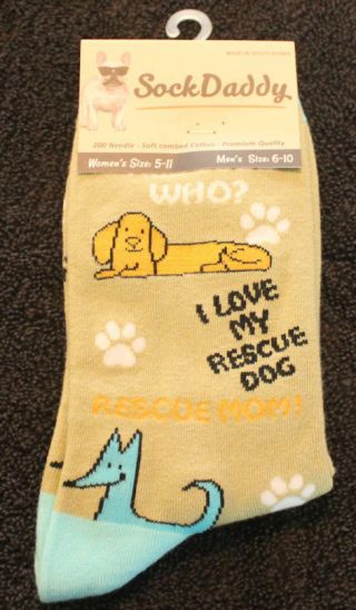 Who Rescued Who Dog Breed Lightweight Stretch Cotton Adult Socks
