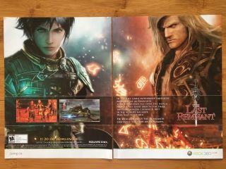 The Last Remnant Xbox 360 2008 Vintage Game Poster Ad Art Square Enix Rpg Rare