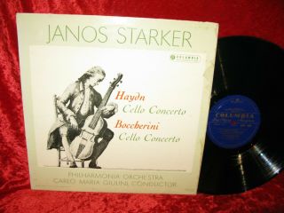 Uk Nm 33cx 1665 Mono G/g Haydn & Boccherini Cello Concertos Janos Starker Phil O