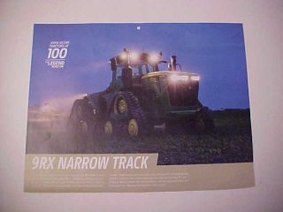 2016,  2017,  2018,  2019 John Deere " Model 9rx Narrow Track Tractor " Calendar Photo