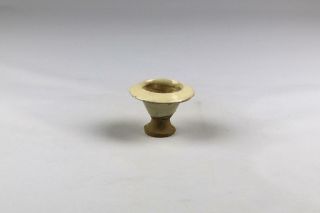 Fine Antique Chinese Tang White Glaze Ware Pedestal Oil Lamp / Incense Burner