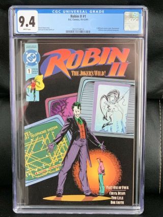 Robin Ii The Jokers Wild 1 Cgc 9.  4 Dc Comic Book (1991 Series) Hologram Cover