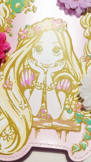 Tokyo Disney Resort Limited Tangled Rapunzel Pass Case Holder Princess F/S JAPAN 5