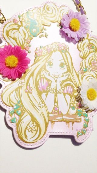 Tokyo Disney Resort Limited Tangled Rapunzel Pass Case Holder Princess F/S JAPAN 6
