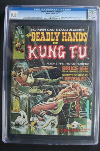 Deadly Hands Of Kung - Fu 1 Starlin Shang - Chi 1974 Bruce Lee Neal Adams Cgc 9.  8
