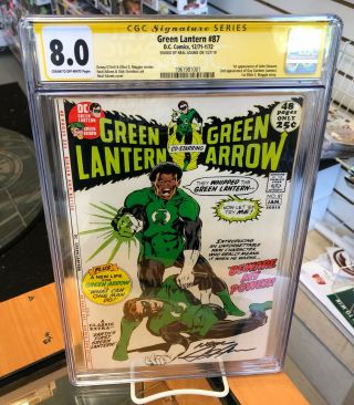 Cgc Ss 8.  0 Green Lantern 87 1st John Stewart 2nd Guy Gardner Neal Adams