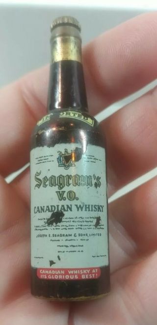 Vintage Seagrams V.  O.  Canadian Whiskey Disappearing Bottle Opener W.  Germany