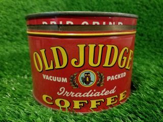 Vintage Old Judge Coffee Can