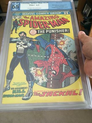 Spider - Man 129 Pgx 6.  5 (feb 1974) First Appearance Of The Punisher