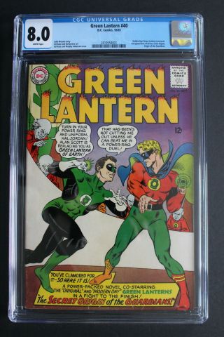 Green Lantern 40 Vs Alan Scott 1965 Origin Guardians 1st Crisis & Krona Cgc 8.  0