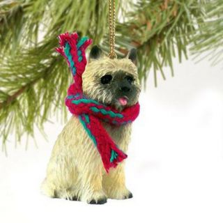Cairn Terrier Dog Christmas Ornament Holiday Figurine Gift Xmas Pet