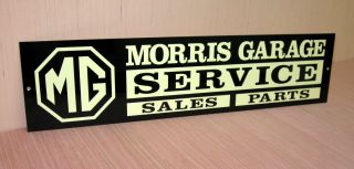 Mg Morris Garage Service Sales Parts Sign Mga Mgb Mgc Midget