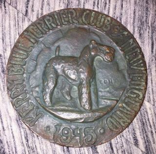 1945 Kerry Blue Terrier Club England Brockton Fair Bronze Award
