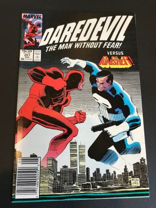 Daredevil 257 (1988) Nm,  Punisher Vs Daredevil John Romita Jr Newsstand Var