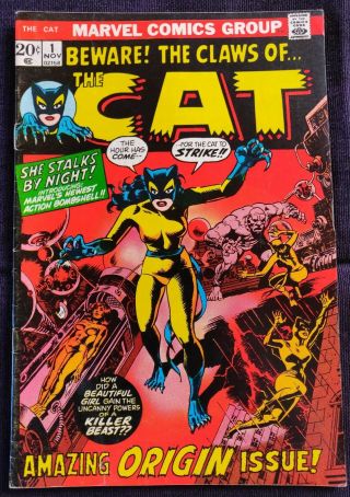 Beware The Claws Of.  The Cat 1 (nov,  1972,  Marvel)