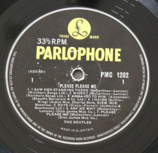 The Beatles - Please Please Me Uk Vinyl Lp 3rd Pressing - Mono Pmc 1202