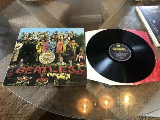 Beatles Sgt Peppers Lonely Hearts Club Band 12 " Lp Vinyl 1967 1st Parlophone