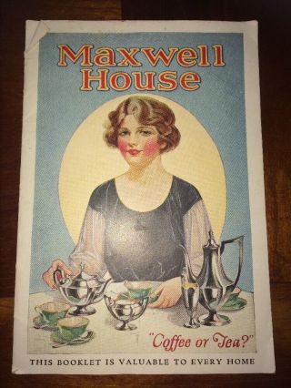 Vintage Maxwell House Booklet 6x4 "