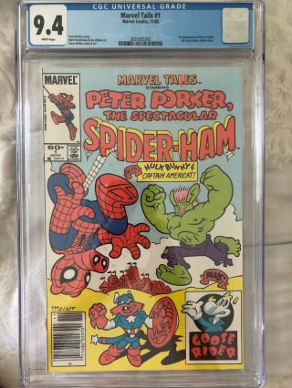 Marvel Tails 1 Cgc 9.  4 1st App Of Peter Porker The Spectacular Spider - Ham