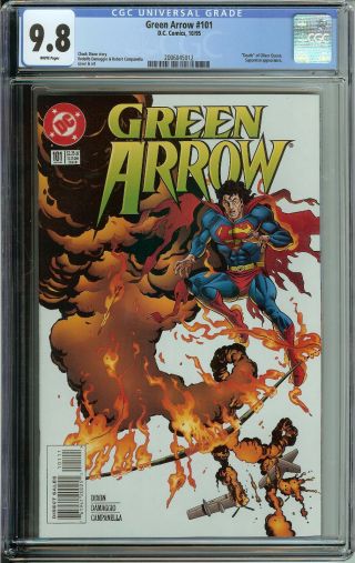 Green Arrow 101 Cgc 9.  8 Wp Death Of Green Arrow