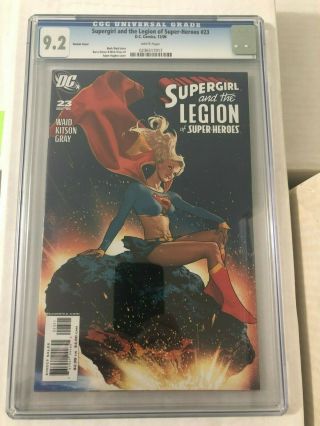 Supergirl And The Legion Of - Heroes 23 Adam Hughes Variant Cgc 9.  2 Nm -