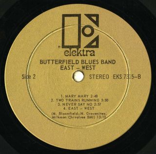 The PAUL BUTTERFIELD BLUES BAND - East - West - Elektra LP - CANADA 4