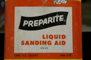 VINTAGE 3 OIL CAN DEXALL PREPARITE LIQUID SANDING AID QUART 1950 ' S 3