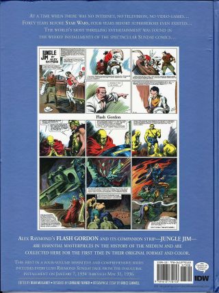 Flash Gordon & Jungle Jim 1934 - 1936 NM 9.  4 17 x 13 HC Alex Raymond IDW 2011 2