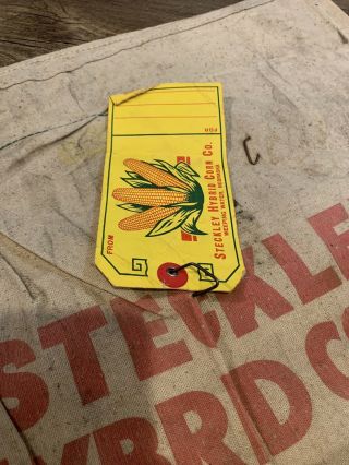 STECKLEY’S Hybrid Corn Vintage Seed Sack Bag Weeping Water,  Nebraska 2