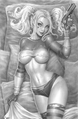 Harley Quinn Art Sketch By Dblack