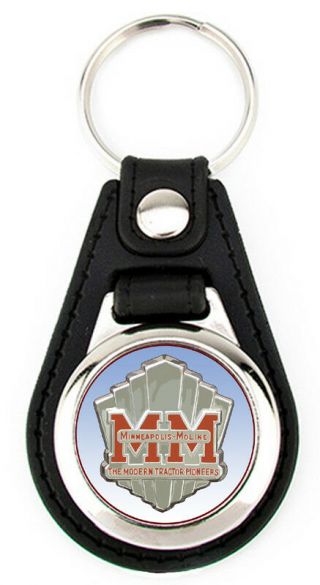 Minneapolis Moline Crest Badge Key Fob