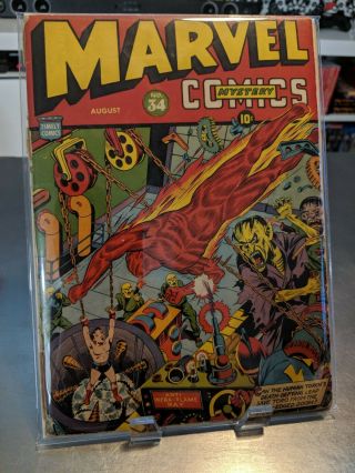 Marvel Mystery Comics 34 Alex Schomburg Classic Cover