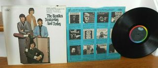 THE BEATLES LP YESTERDAY AND TODAY T2553 CAPITOL RAINBOW LABEL 2