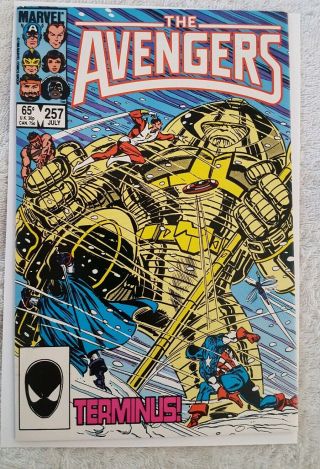 The Avengers 257 1st Nebula Guardians Of The Galaxy Newsstand Marvel Comics Key