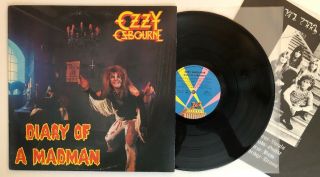 Ozzy Osbourne - Diary Of A Madman - 1981 Us 1st Press (nm -) Ultrasonic