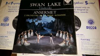 Sxl 2107 - 8 Tchaikovsky Swan Lake Ansermet Uk 2 X Lp Ed1 Decca Wbg G/f Ex