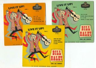 Bill Haley And His Comets - Live It Up Parts 1,  2 And 3 - 3 X 7 " Vinyl Eps