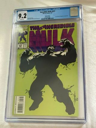 Incredible Hulk 377 3rd Print Cgc 9.  2 1st Professor Hulk Avengers Endgame