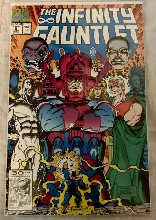 Infinity Gauntlet 5 - Nm 9.  5,  Thanos,  Nebula,  Silver Surfer,  Warlock,  And More