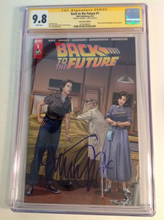 Cgc Ss 9.  8 Back To The Future 1 Wizard World Variant Signed By Michael J.  Fox