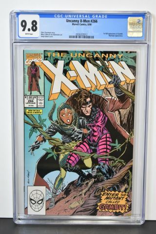 Uncanny X - Men 266 (1990) Cgc Graded 9.  8 1st Full Appearance Gambit Mystique